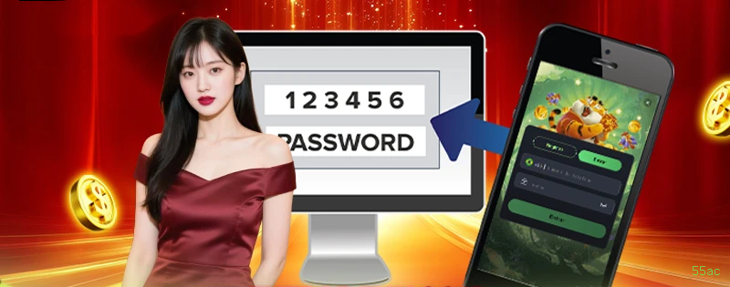 Conta 55ac sincronizada site e app